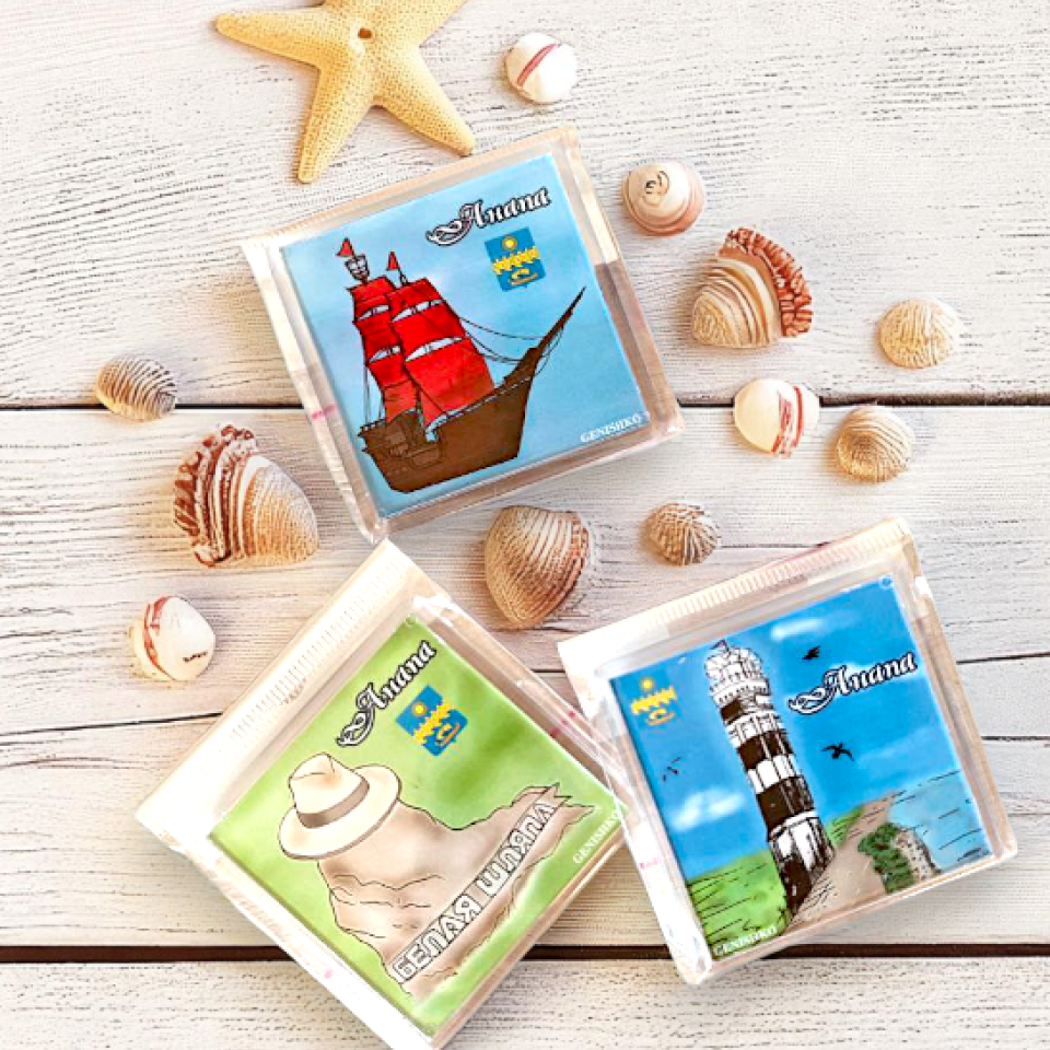 Авторские магниты Анапа, набор 3шт