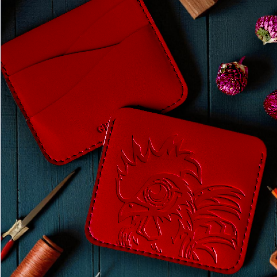 Картхолдер с кибер-петухом